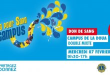 Sang pour sang campus mercredi 7 février 2024 sur le campus de la Doua, Double Mixte, Villeurbanne