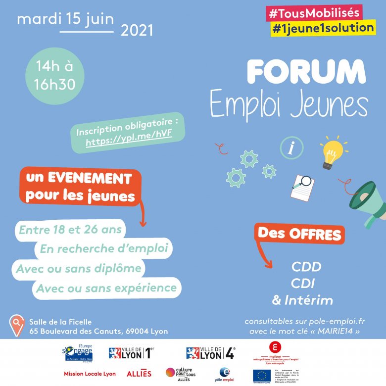 Forum Emploi Jeunes, Lyon 4e