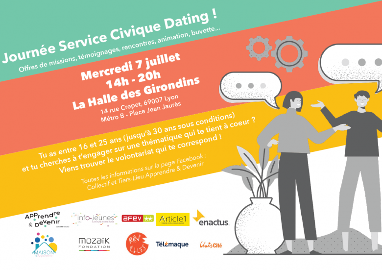 Service Civique Dating, 7 juillet 2021, Lyon 7e