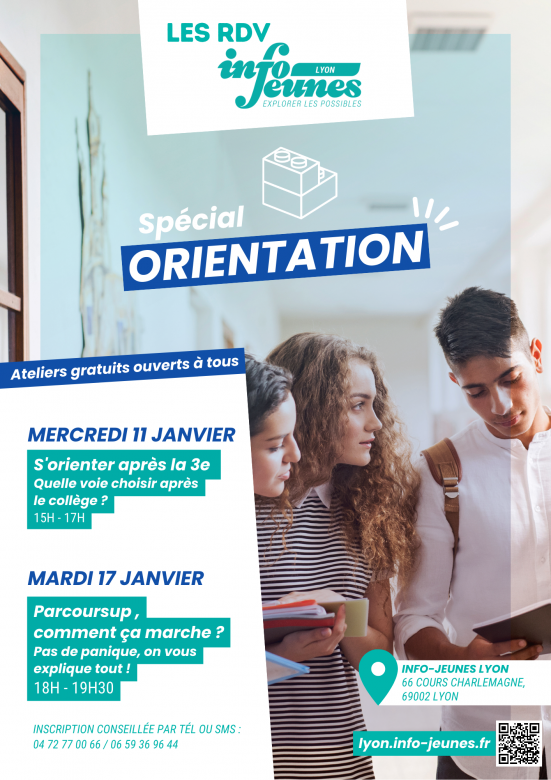 Les RDV Info-Jeunes Lyon : S'orienter après la 3e