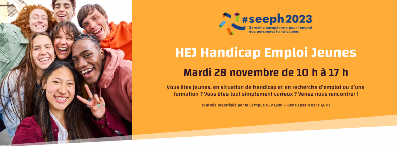 HEJ Handicap Emploi Jeunes - événement recrutement mardi 28 novembre Lyon 9e