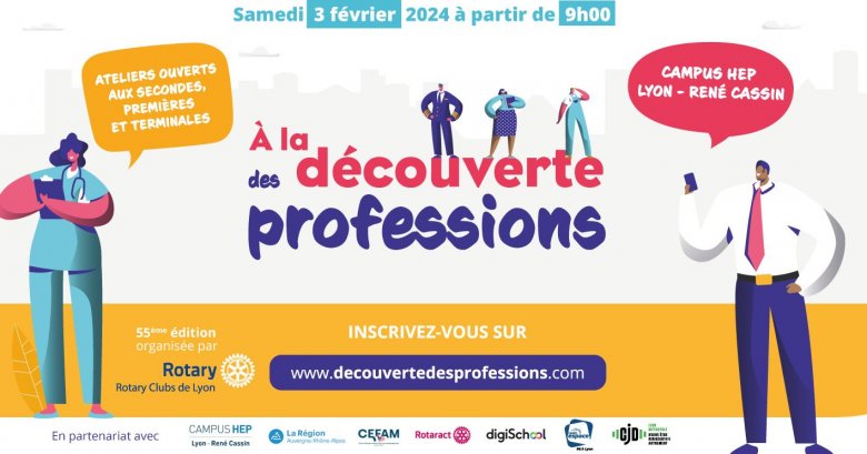 Opération "À la découverte des professions" - édition 2024 - Campus rené cassin - 3 février