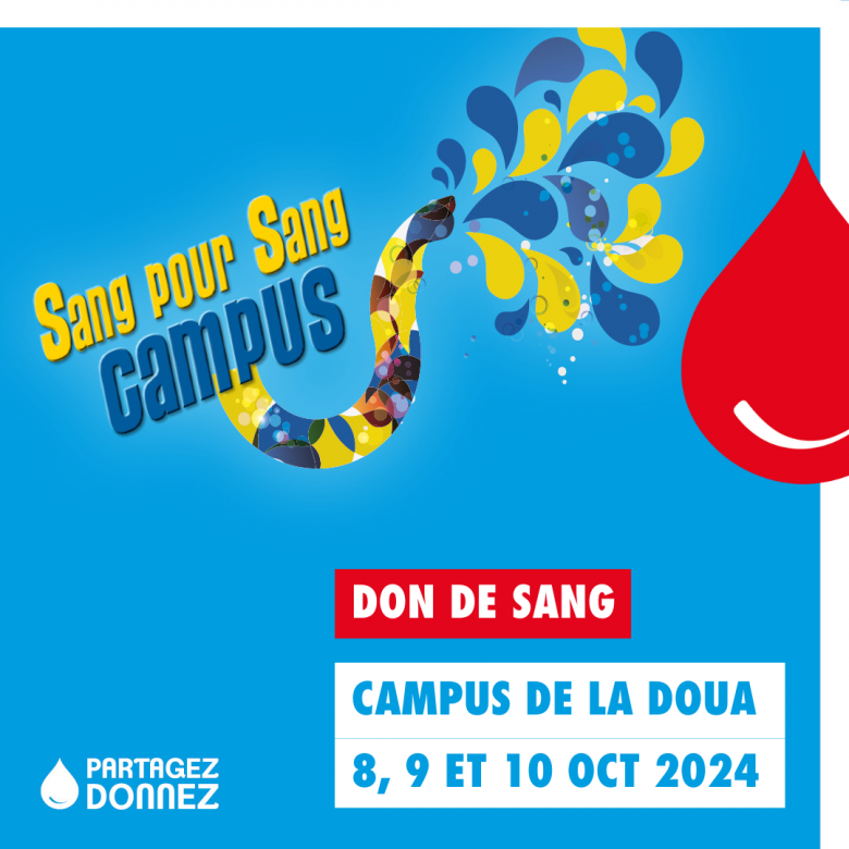 Sang pour sang campus du 8 au 10 octobre 2024 sur le campus de la Doua, Halle de Tennis, Villeurbanne